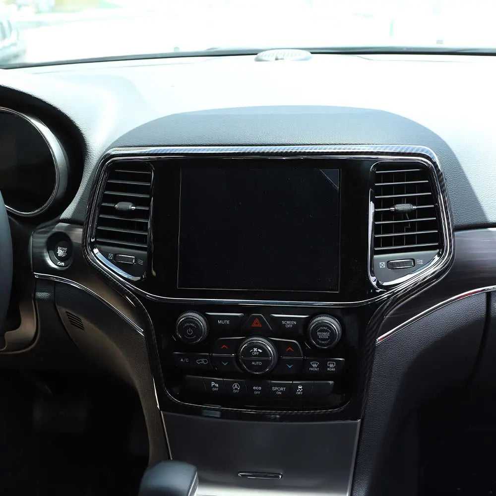 For 2014-2021 Jeep Grand Cherokee WK2 Central Control Navigation Frame Cover Trim