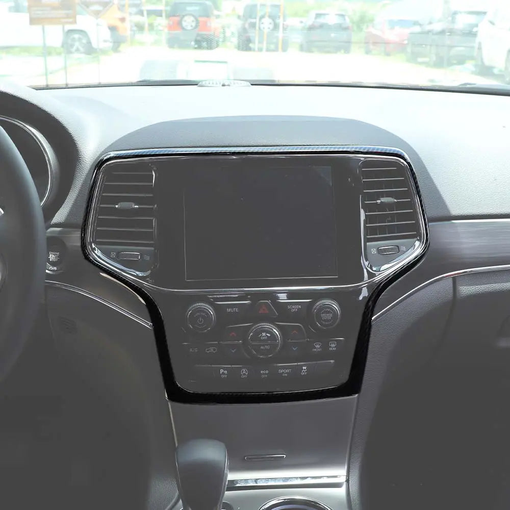 For 2014-2021 Jeep Grand Cherokee WK2 Central Control Navigation Frame Cover Trim