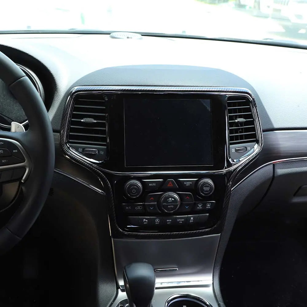 For 2014-2021 Jeep Grand Cherokee WK2 Central Control Navigation Frame Cover Trim