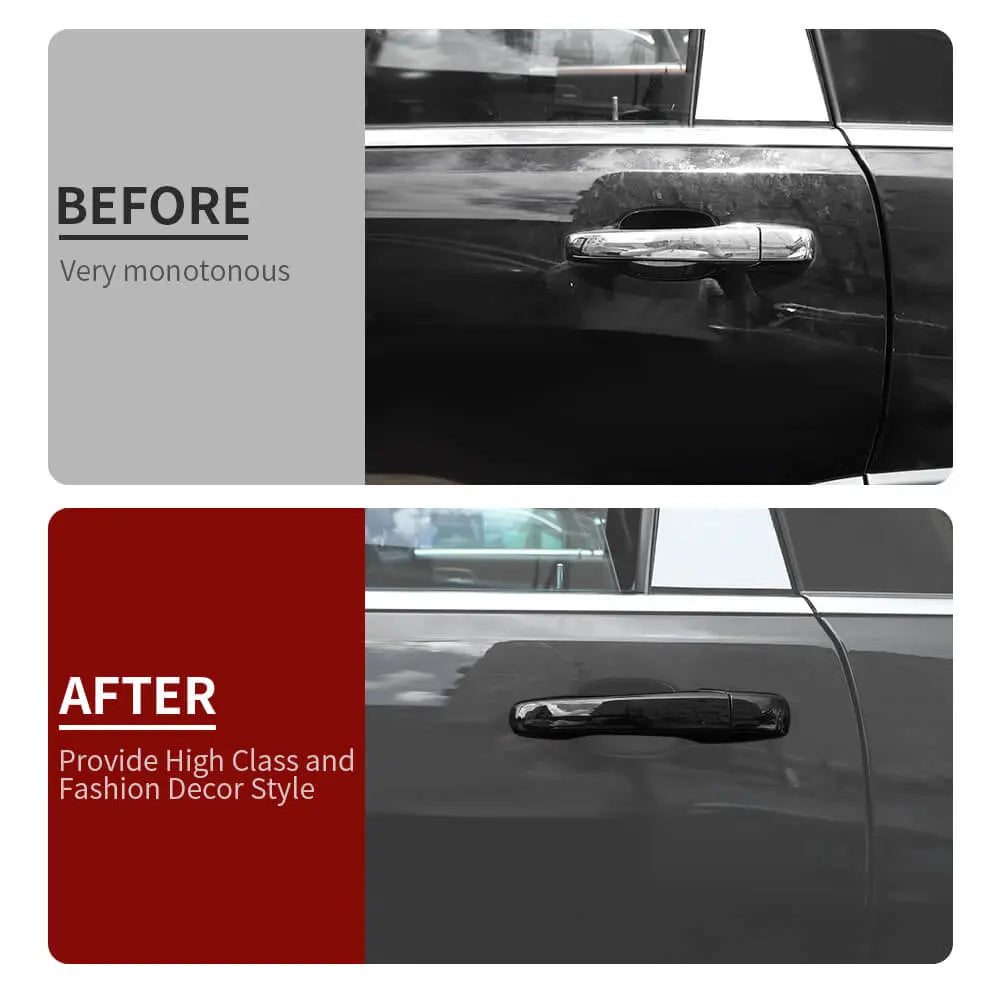 For 2014-2021 Jeep Grand Cherokee WK2 Door Handle Rearview Mirror Tail Light Trim Cover Set Kit