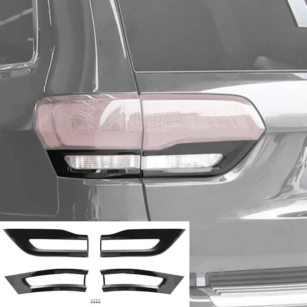 For 2014-2021 Jeep Grand Cherokee WK2 Door Handle Rearview Mirror Tail Light Trim Cover Set Kit
