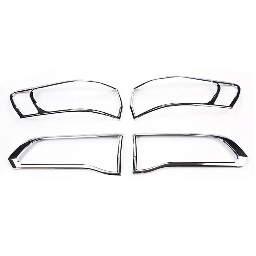 For 2014-2021 Jeep Grand Cherokee WK2 Rear Tail Light Lamp Bezels Trim Frame 4PCS