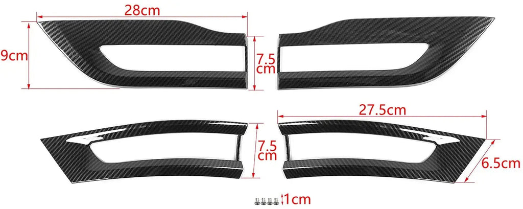For 2014-2021 Jeep Grand Cherokee WK2 Replacement Tail Light Bezel Trim Kit