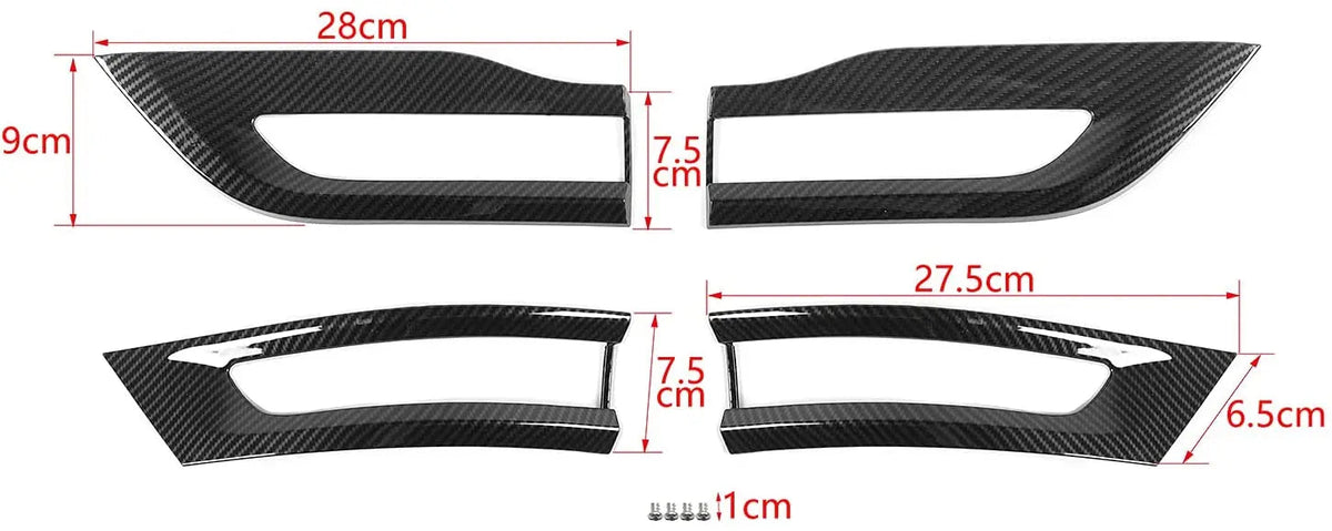 For 2014-2021 Jeep Grand Cherokee WK2 Replacement Tail Light Bezel Trim Kit