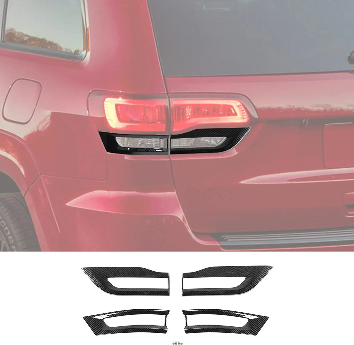 For 2014-2021 Jeep Grand Cherokee WK2 Replacement Tail Light Bezel Trim Kit