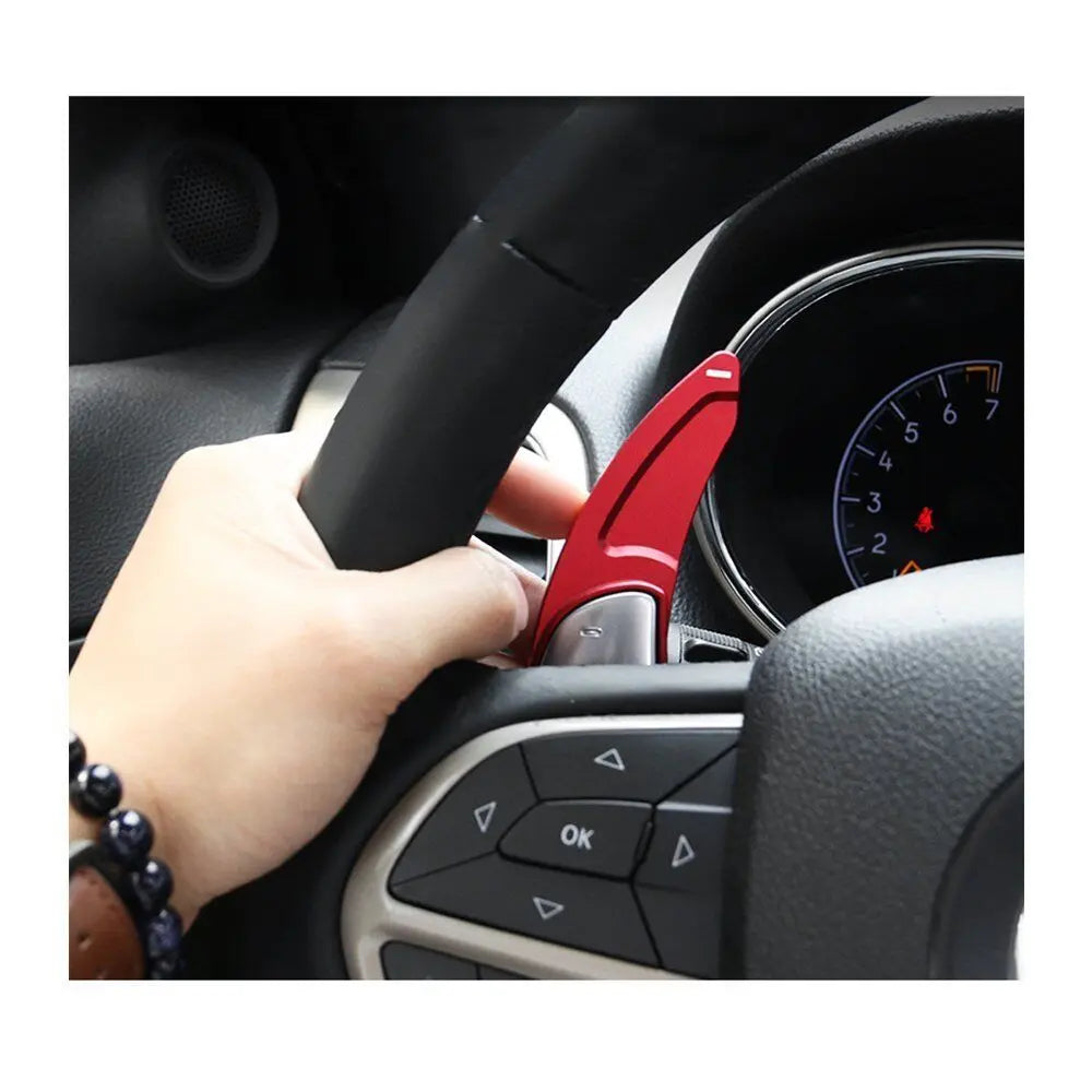 For 2014-2021 Jeep Grand Cherokee WK2 Steering Wheel Shift Paddle Shifter Trim