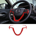 For 2014-2021 Jeep Grand Cherokee WK2 & 2014+ Cherokee Steering Wheel Trim Cover
