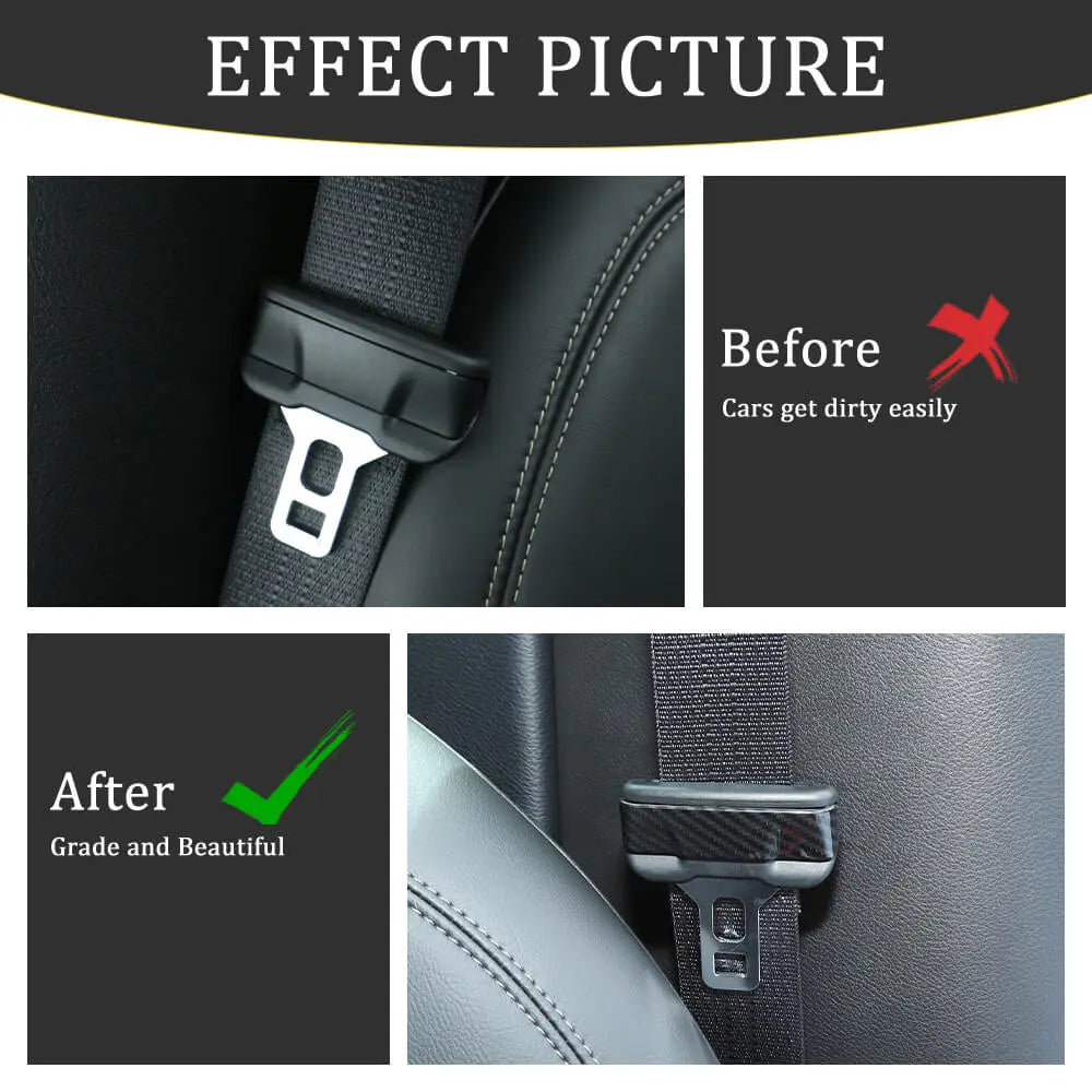 For 2014+ Jeep Cherokee /2017+ Compass Seat Safety Belt Buckle Cover Trim