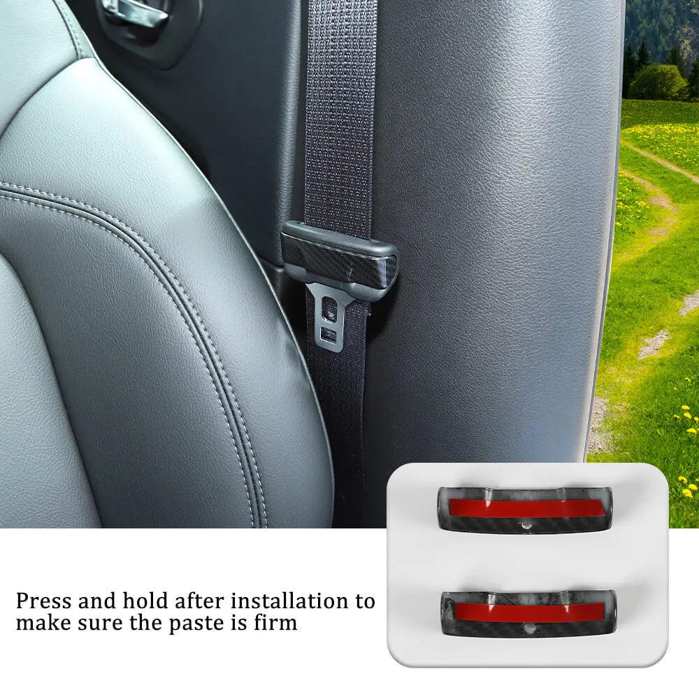 For 2014+ Jeep Cherokee /2017+ Compass Seat Safety Belt Buckle Cover Trim
