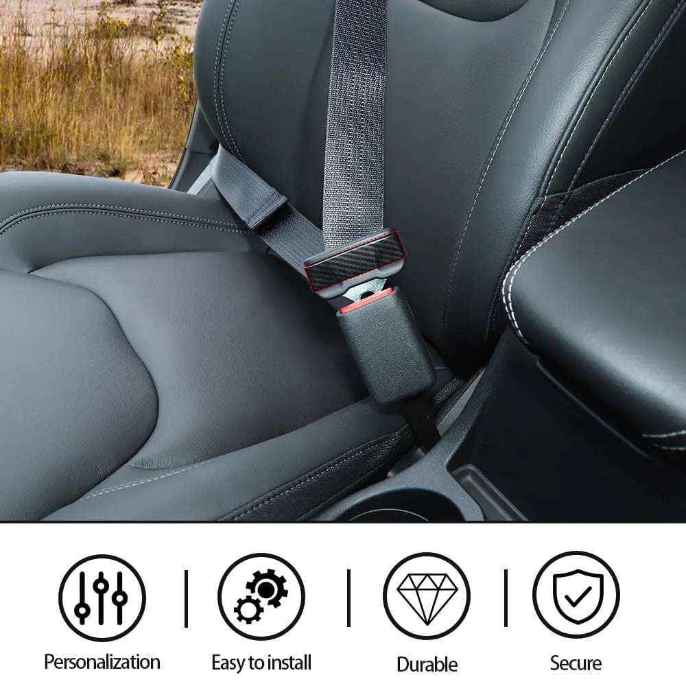 For 2014+ Jeep Cherokee /2017+ Compass Seat Safety Belt Buckle Cover Trim