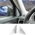 For 2014+ Jeep Cherokee 2X A Pillar Triangle Cover Trim Decoration Silver ABS