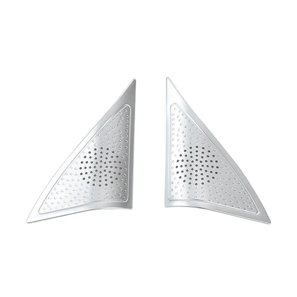 For 2014+ Jeep Cherokee 2X A Pillar Triangle Cover Trim Decoration Silver ABS