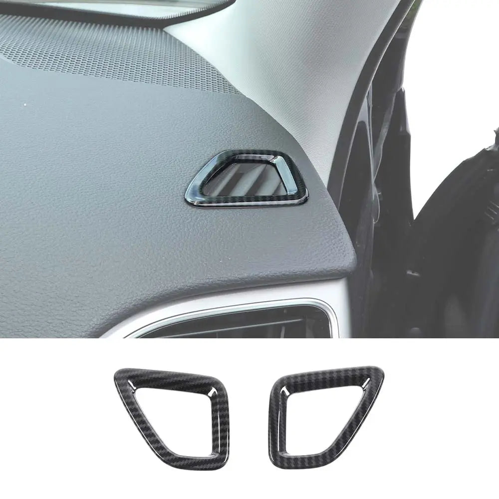 For 2014+ Jeep Cherokee 2pcs Up Vent Decoration Ring Cover Trim