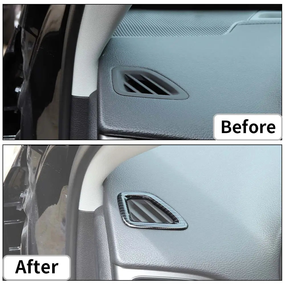 For 2014+ Jeep Cherokee 2pcs Up Vent Decoration Ring Cover Trim