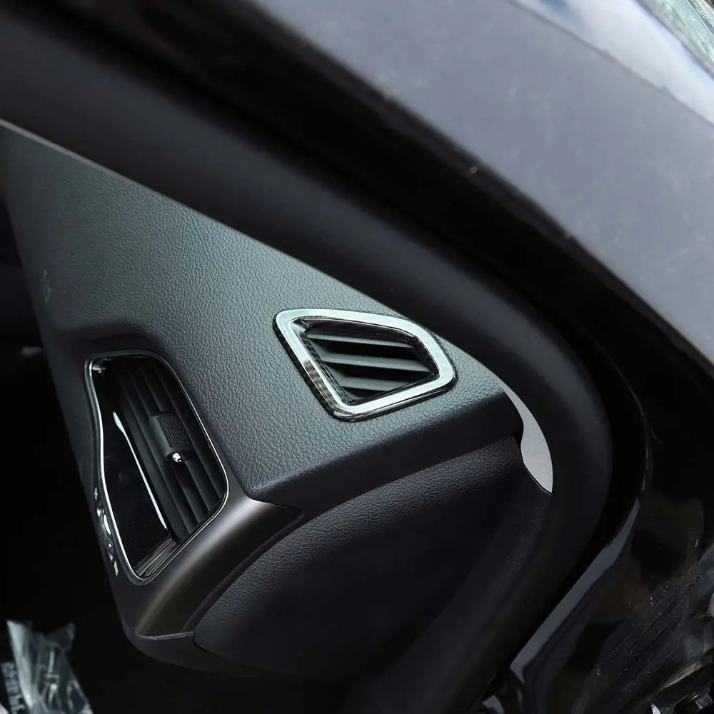 For 2014+ Jeep Cherokee 2pcs Up Vent Decoration Ring Cover Trim