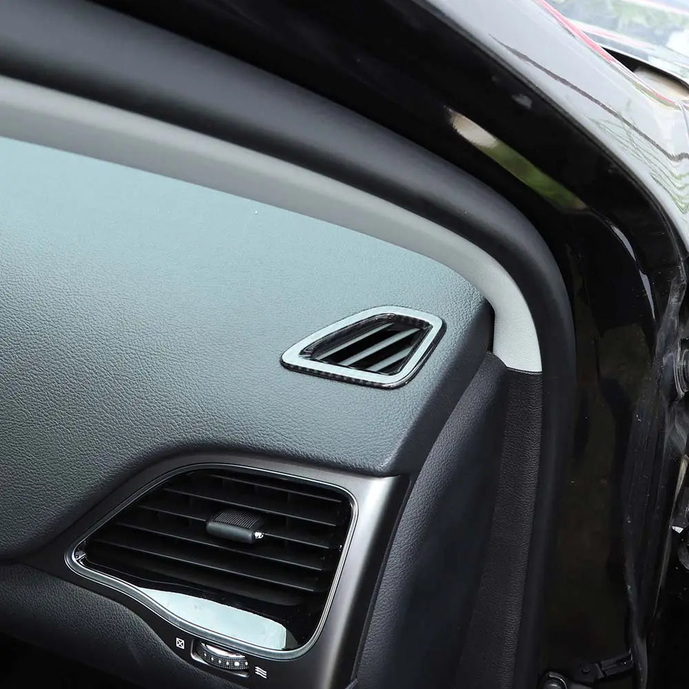 For 2014+ Jeep Cherokee 2pcs Up Vent Decoration Ring Cover Trim