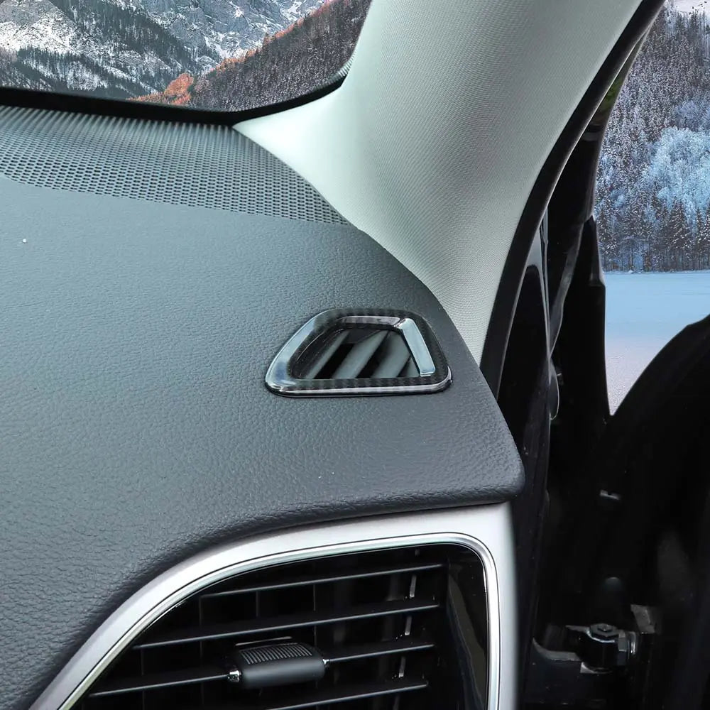 For 2014+ Jeep Cherokee 2pcs Up Vent Decoration Ring Cover Trim