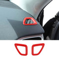 For 2014+ Jeep Cherokee 2pcs Up Vent Decoration Ring Cover Trim