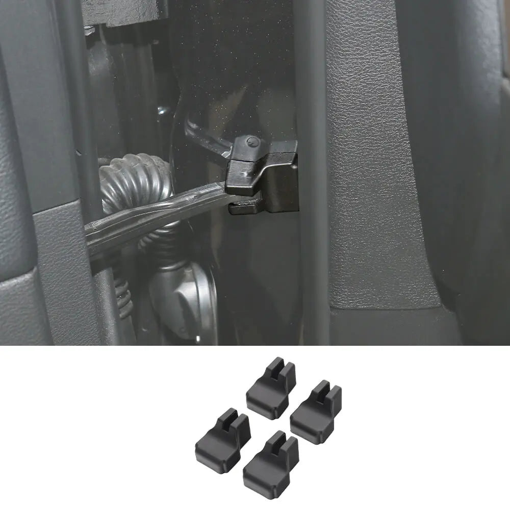 For 2014+ Jeep Cherokee 4x Door Stopper Limit Cover Trim Black