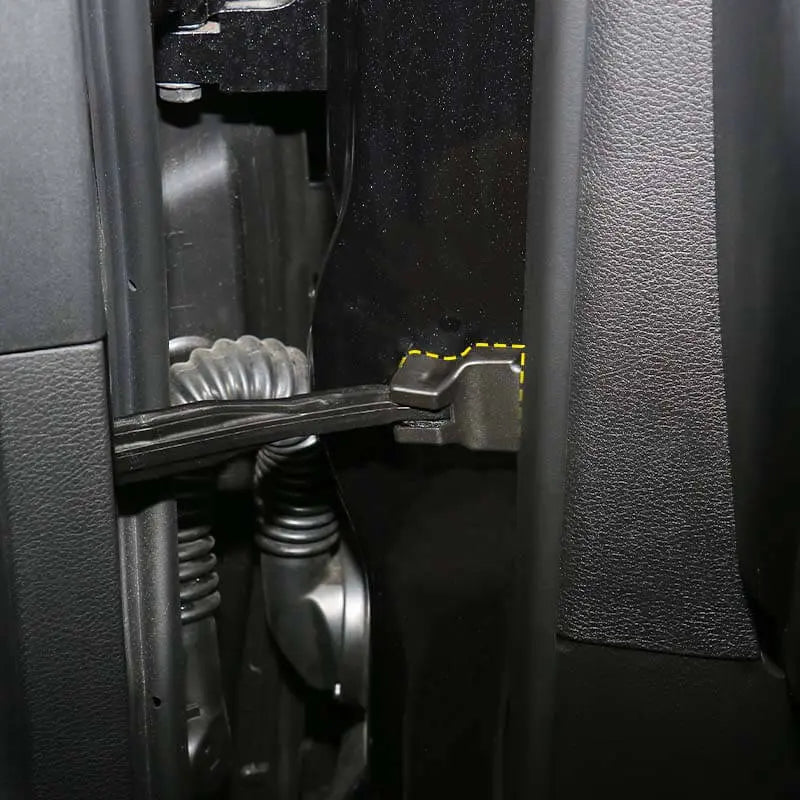 For 2014+ Jeep Cherokee 4x Door Stopper Limit Cover Trim Black