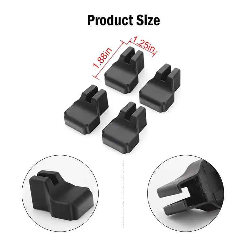 For 2014+ Jeep Cherokee 4x Door Stopper Limit Cover Trim Black
