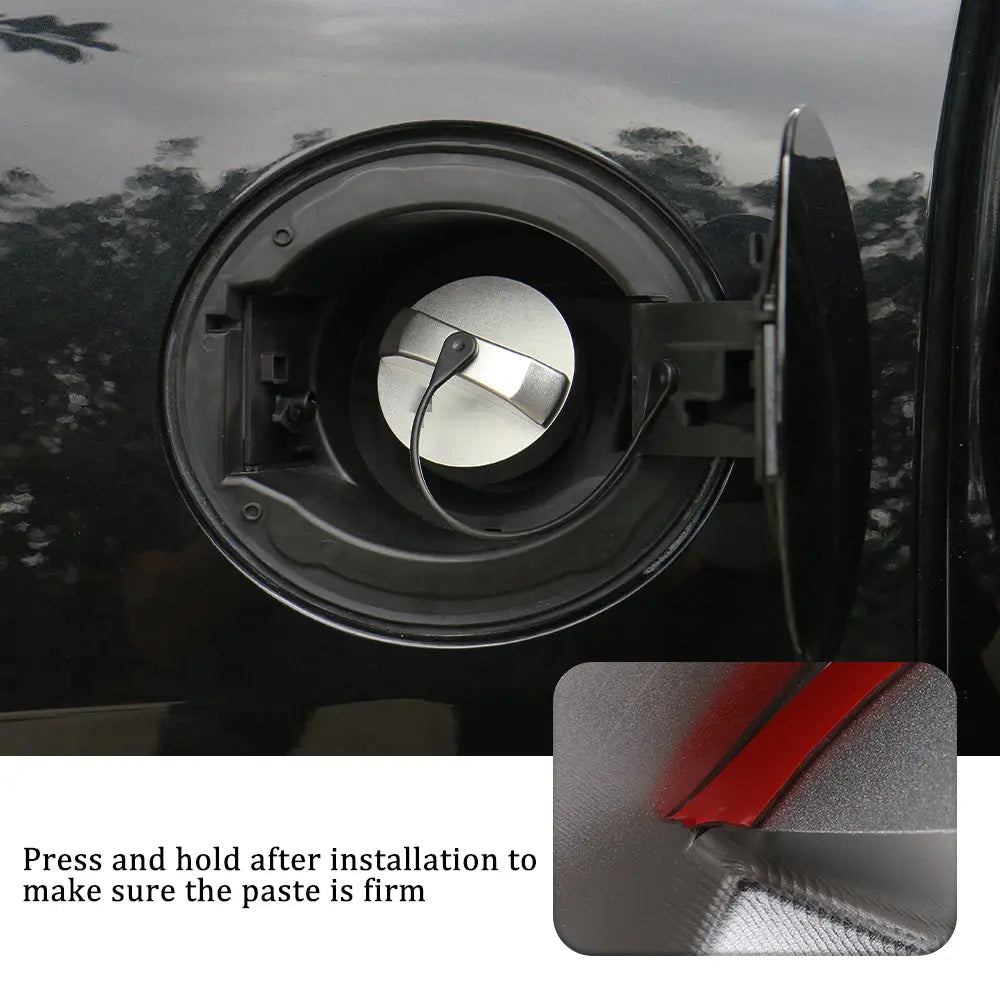 For 2014+ Jeep Cherokee Aluminum Alloy Inner Fuel Gas Lid Filler Tank Cap Door Trim Cover