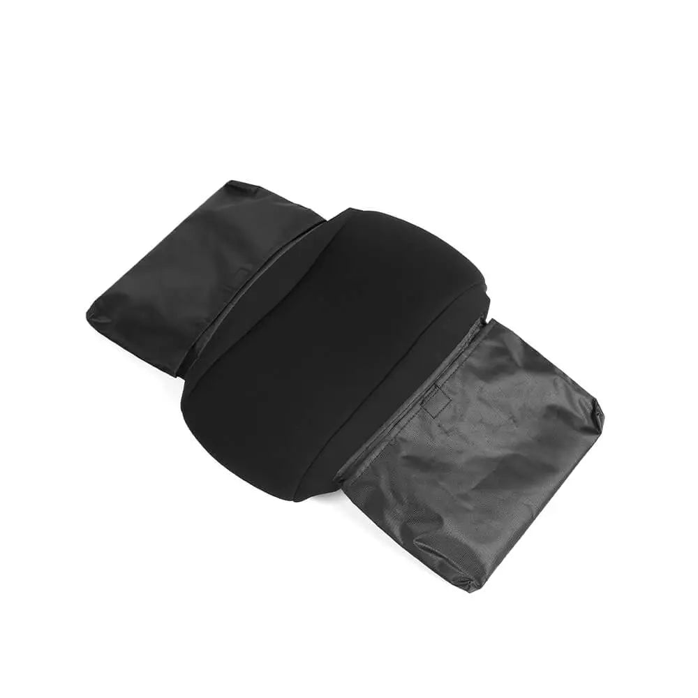 For 2014+ Jeep Cherokee Black Center Console Armrest Box Cover Pad w/ bags