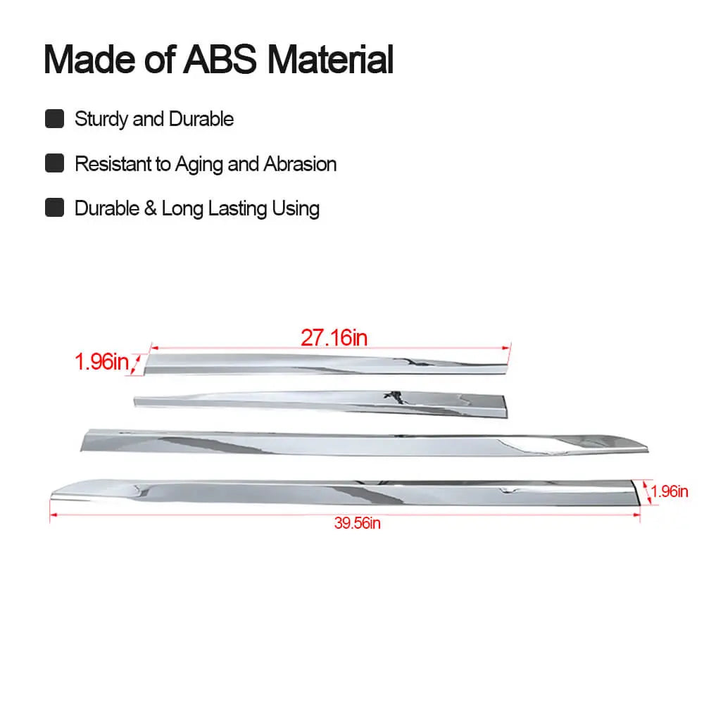 For 2014+ Jeep Cherokee Body Side Door Molding Strip Trim