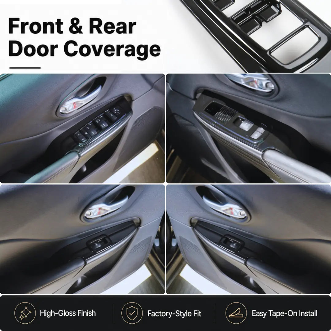 For 2014+ Jeep Cherokee Car Door handle Button Switch Bezel Panel Trim
