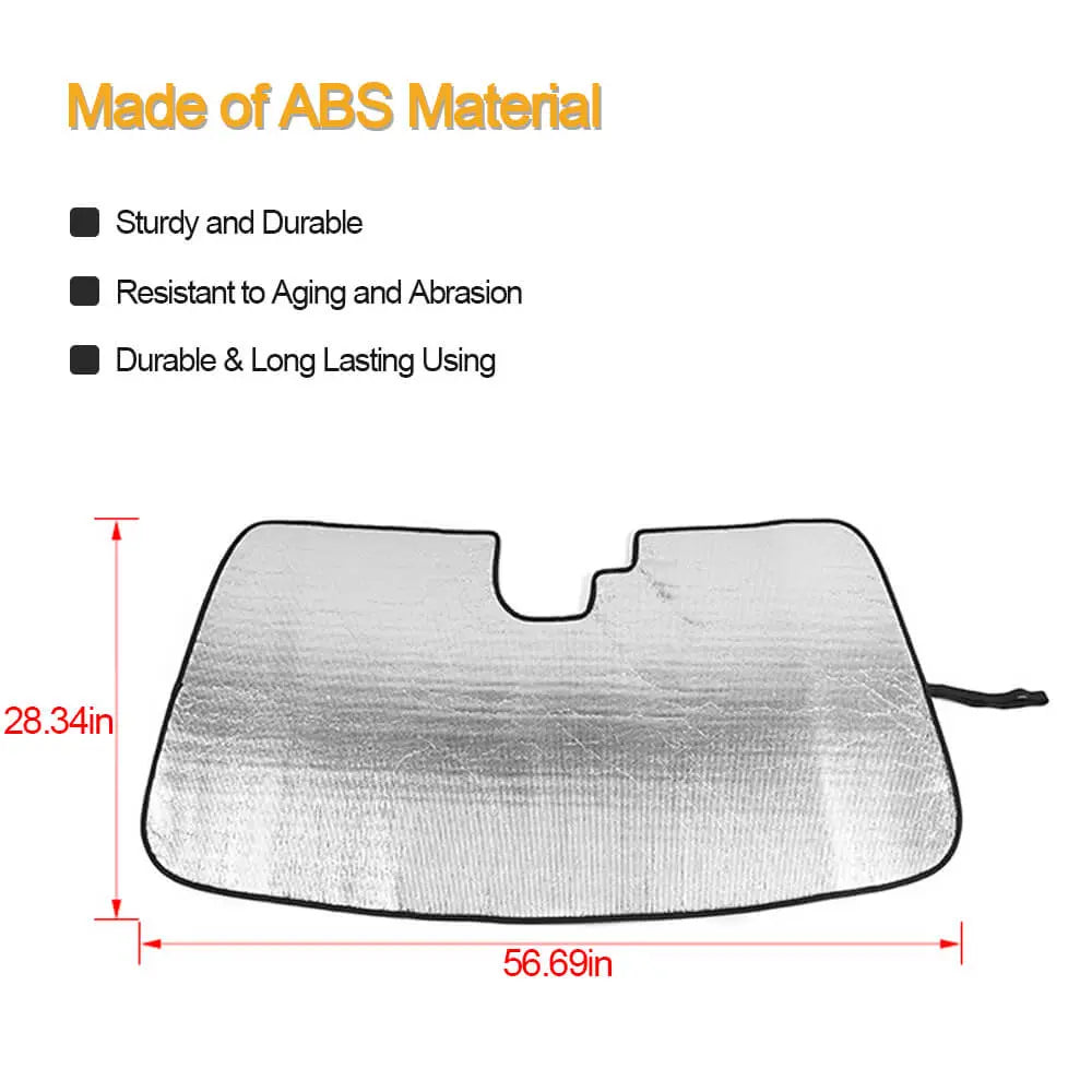 For 2014+ Jeep Cherokee Car Windshield Sunshade Visor Heat Shield Cover