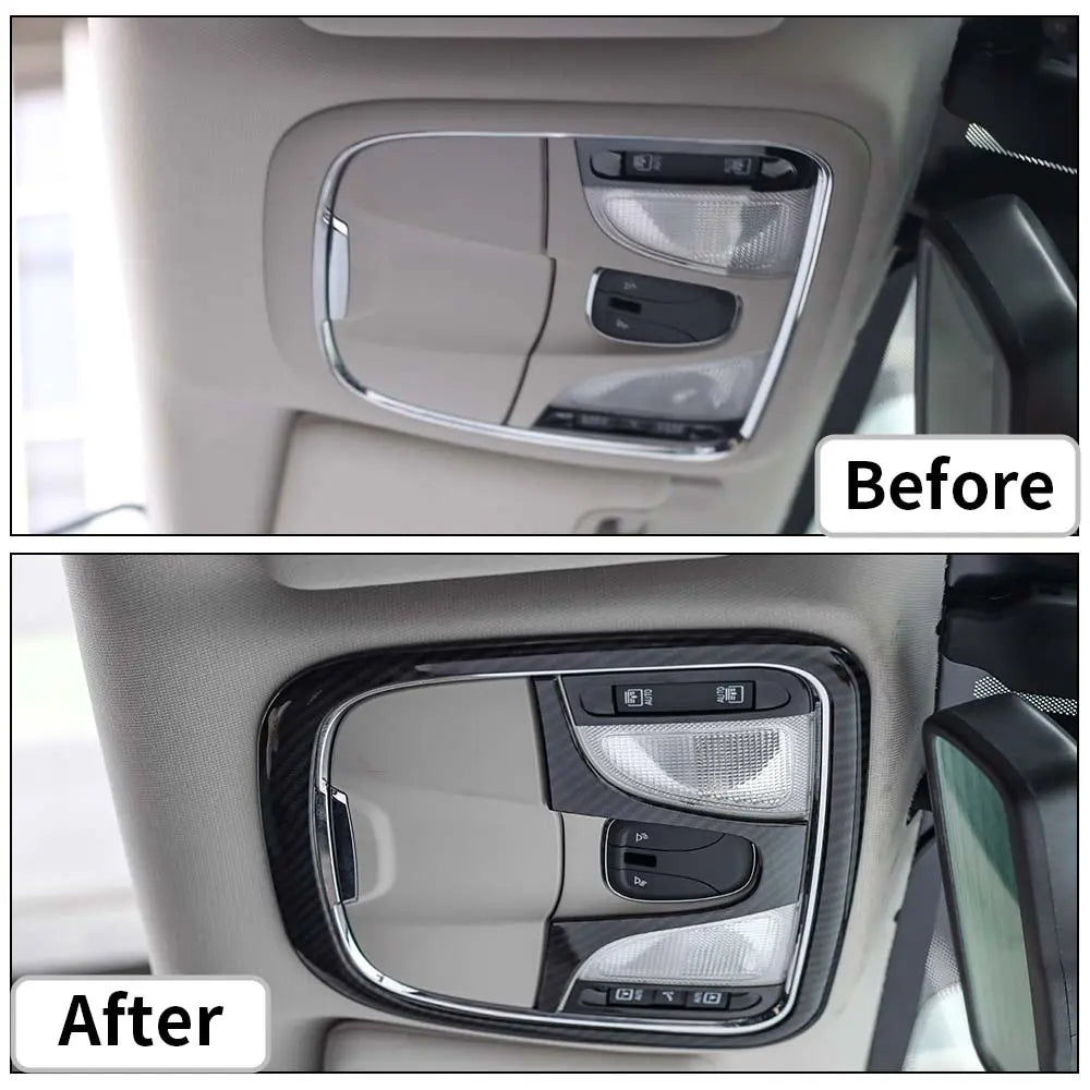 For 2014+ Jeep Cherokee Front Roof Reading Light Frame Trim