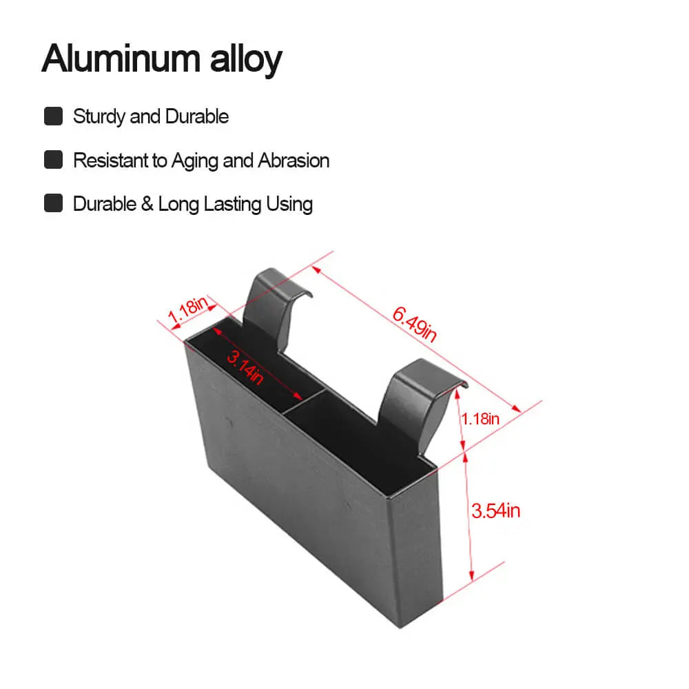 For 2014+ Jeep Cherokee Gear Shift Center Console Organizer Mobile Phone Storage Box Side Tray