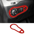 For 2014+ Jeep Cherokee Headlight Switch Panel Decor Frame Trim