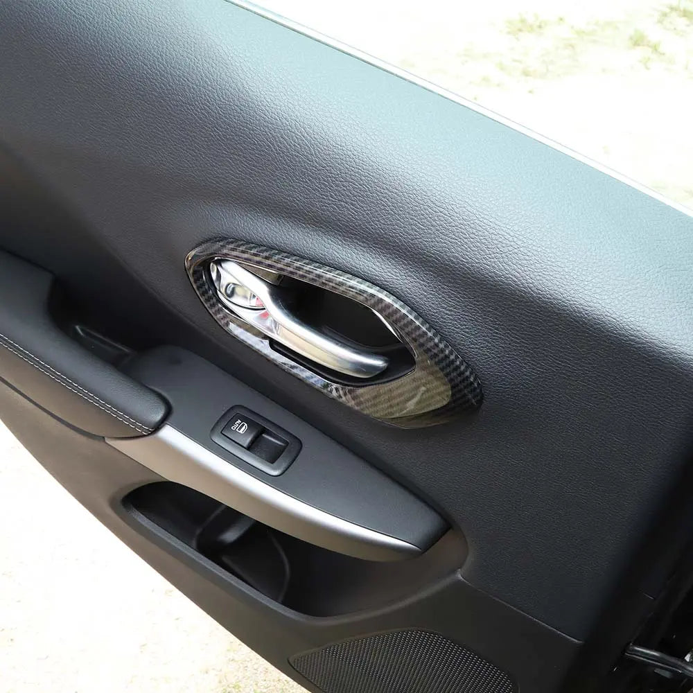 For 2014+ Jeep Cherokee Inner Door Handle Cover Bezel Trim 4PCS