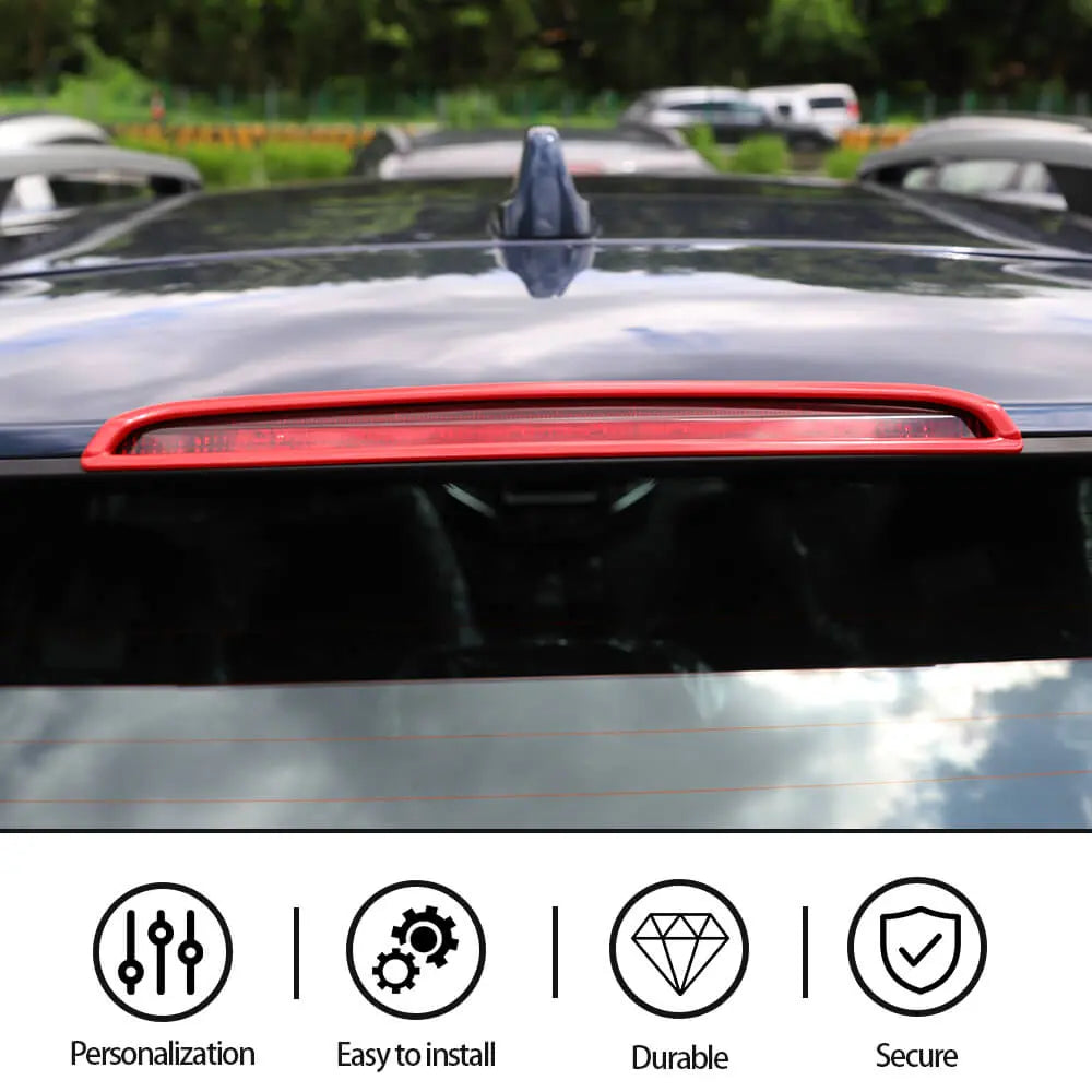 For 2014+ Jeep Cherokee Rear High Brake Light Bezels Ring Trim