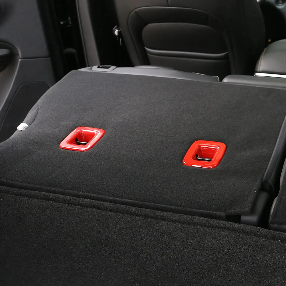 For 2014+ Jeep Cherokee Rear Seat Back backrest Cover Molding Trim 3PC