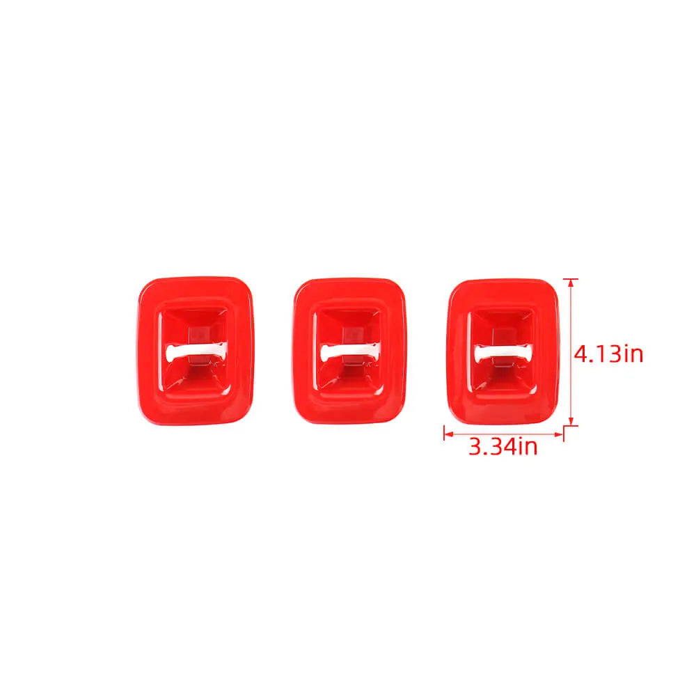 For 2014+ Jeep Cherokee Rear Seat Back backrest Cover Molding Trim 3PC