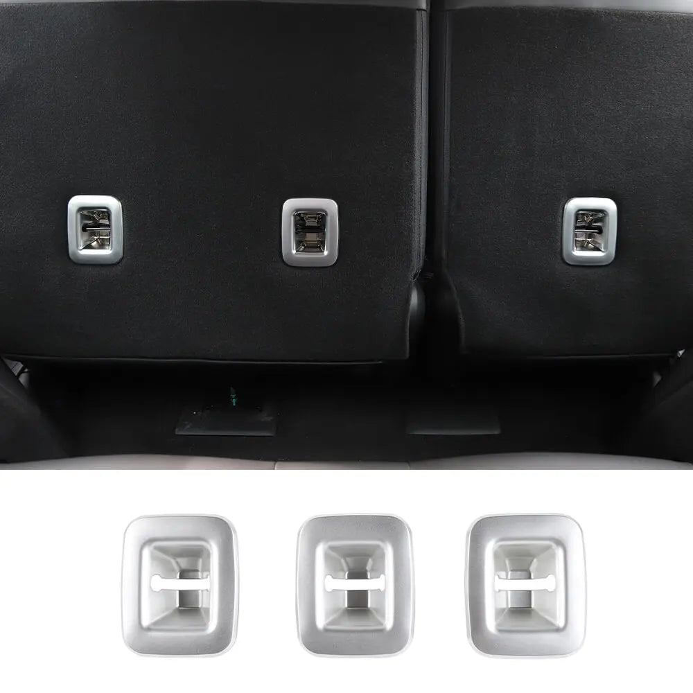 For 2014+ Jeep Cherokee Rear Seat Back backrest Cover Molding Trim 3PC