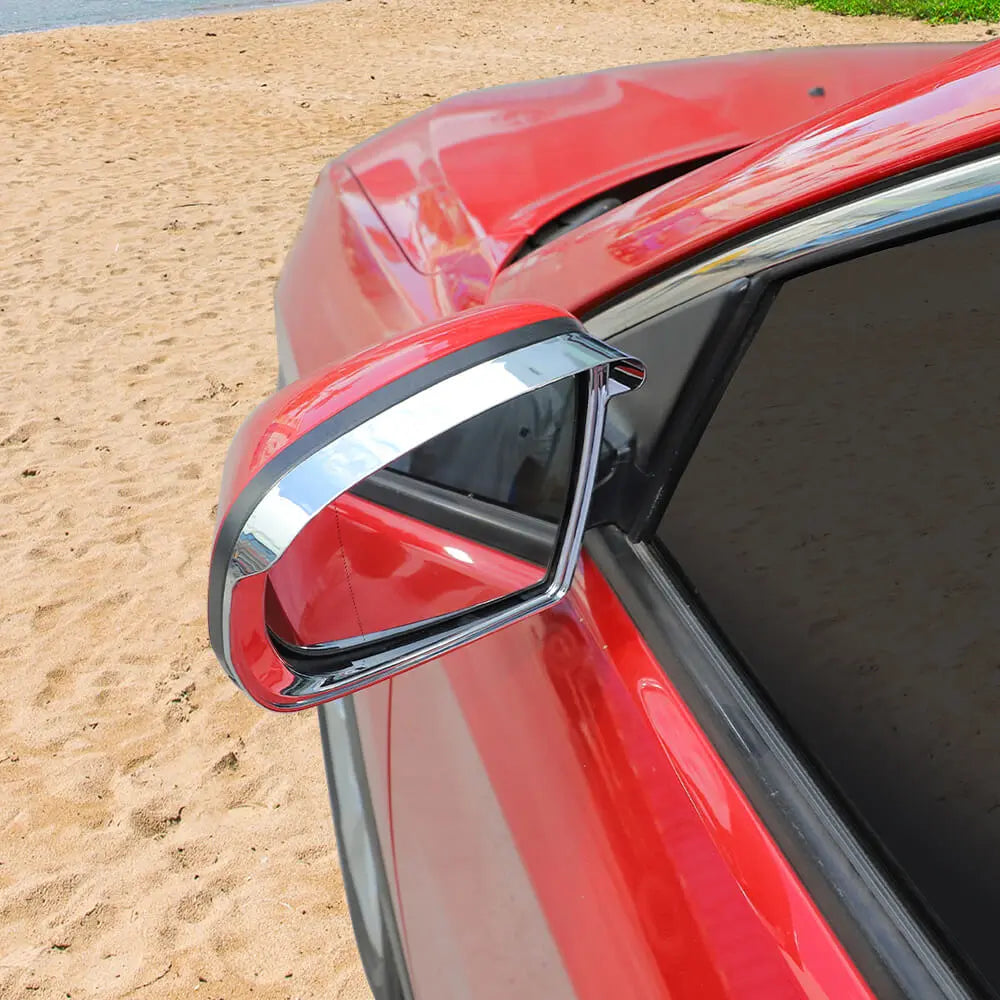 For 2014+ Jeep Cherokee Rear View Mirror Rain Eyebrow Trim