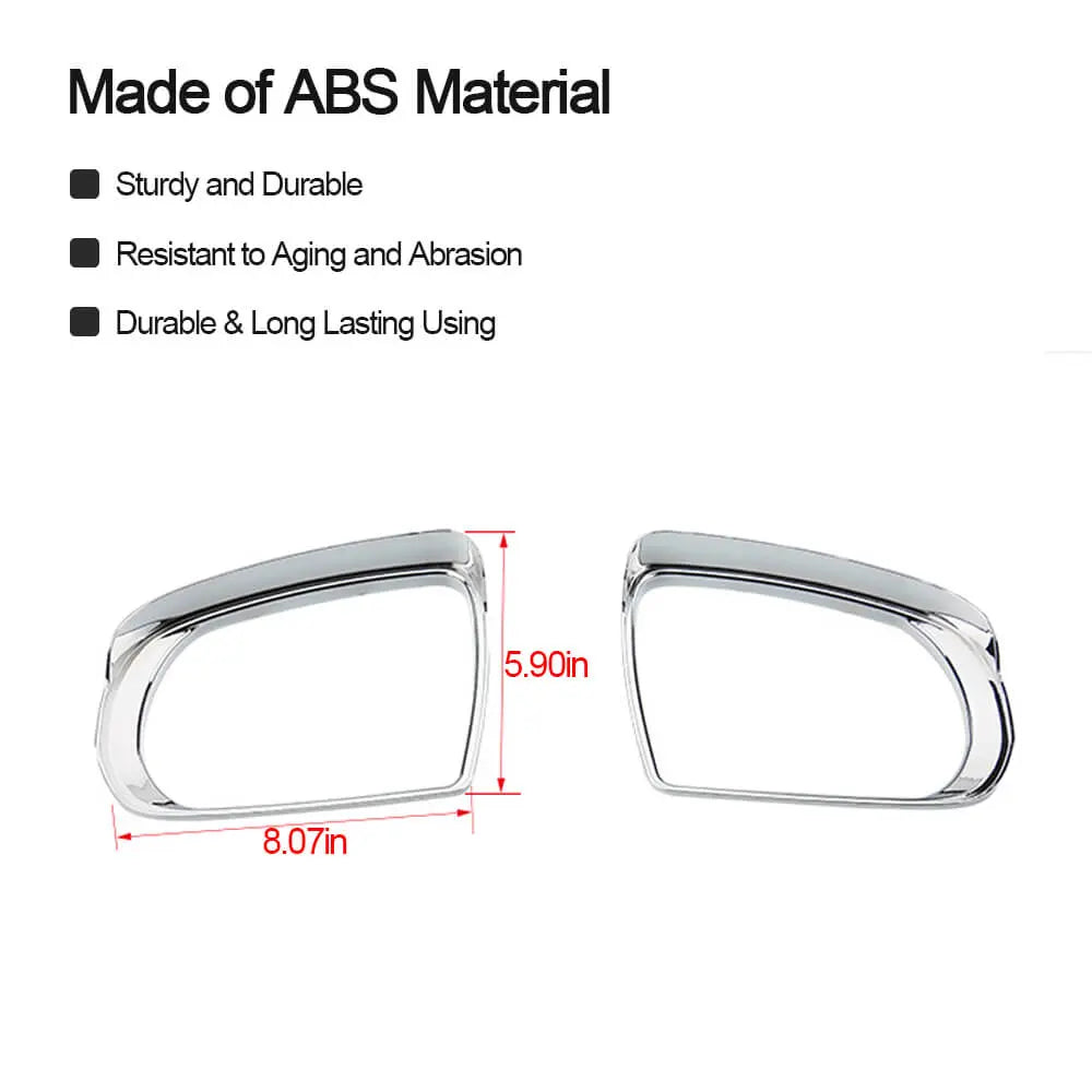 For 2014+ Jeep Cherokee Rear View Mirror Rain Eyebrow Trim