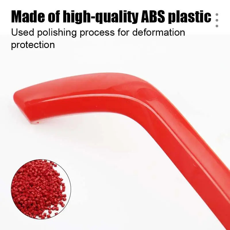 For 2014+ Jeep Cherokee Red Copilot Storage Net Pocket Trim Strip Cover Decor
