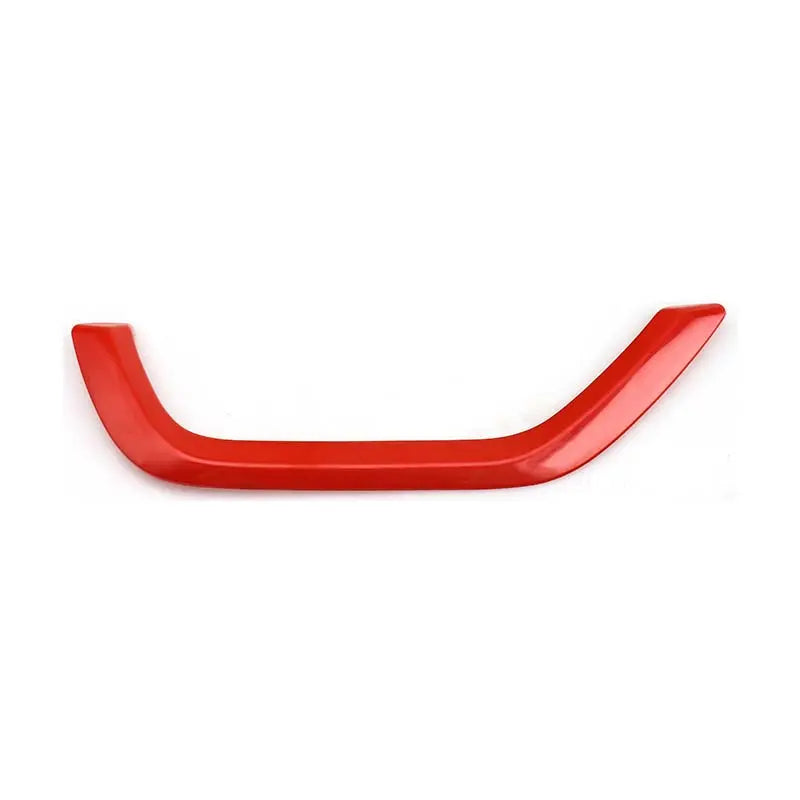 For 2014+ Jeep Cherokee Red Copilot Storage Net Pocket Trim Strip Cover Decor