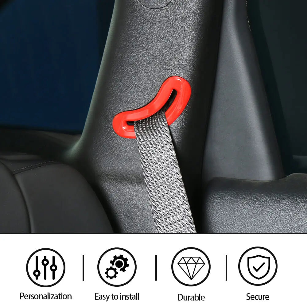 For 2014+ Jeep Cherokee Seat Belt Buckle Adjust Cover Trim ABS