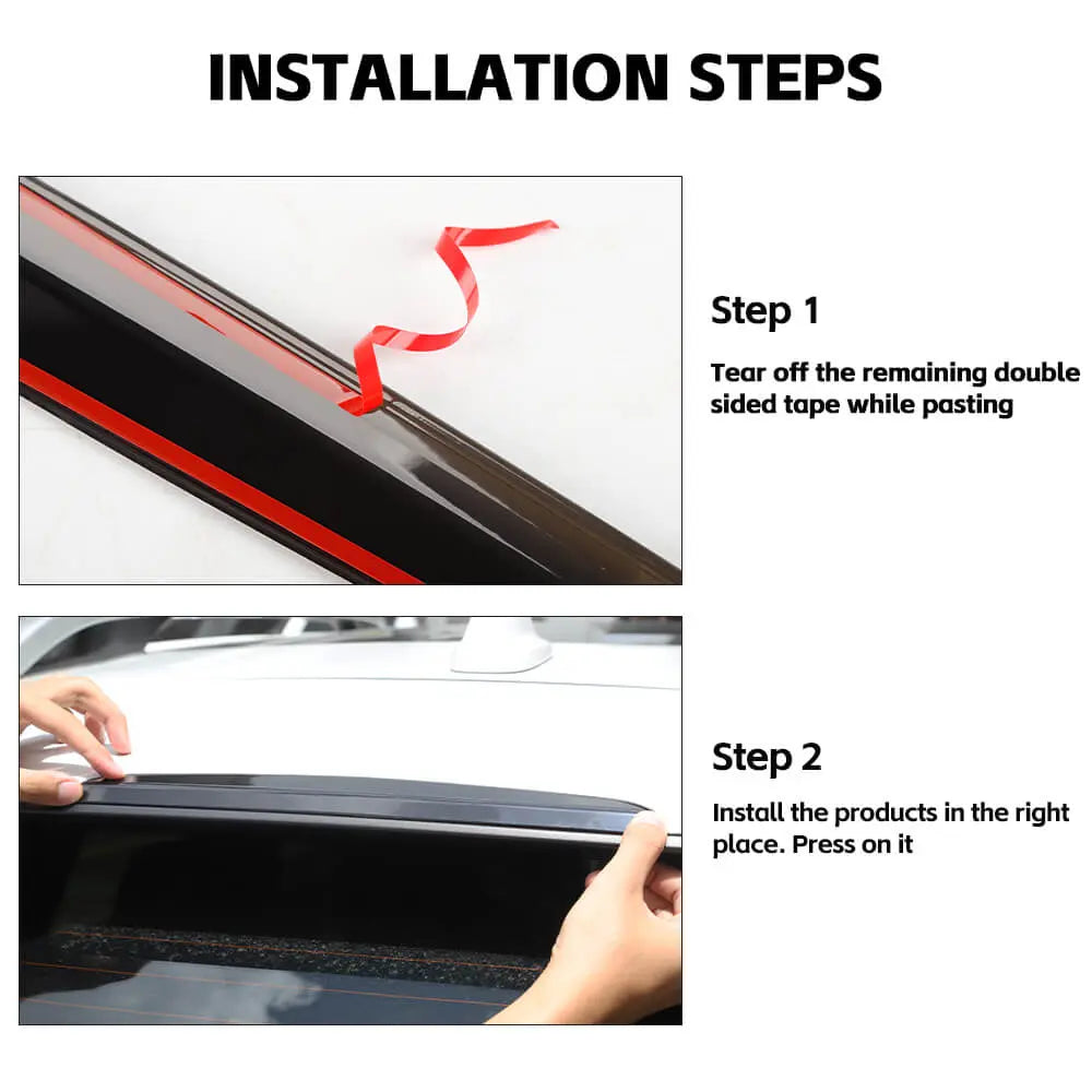 For 2014+ Jeep Cherokee Smoked Black High Brake Light Trim Cover
