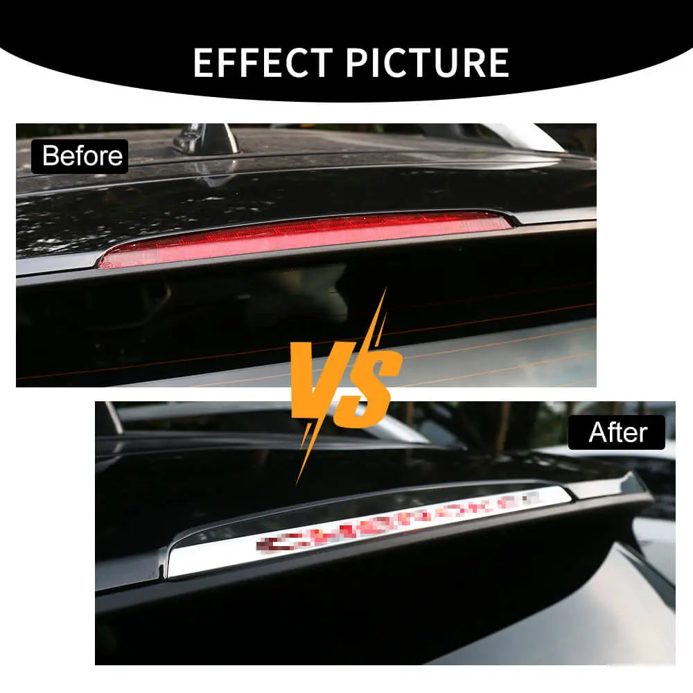 For 2014+ Jeep Cherokee Steel Car High Position Brake Light Cover