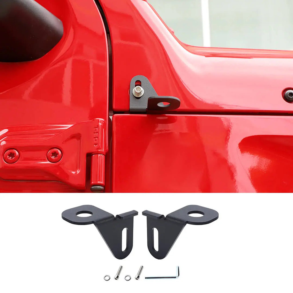 For 2014+ Jeep Wrangler JK JL Side A-pillar Corner Antenna Mounting Bracket Accessories