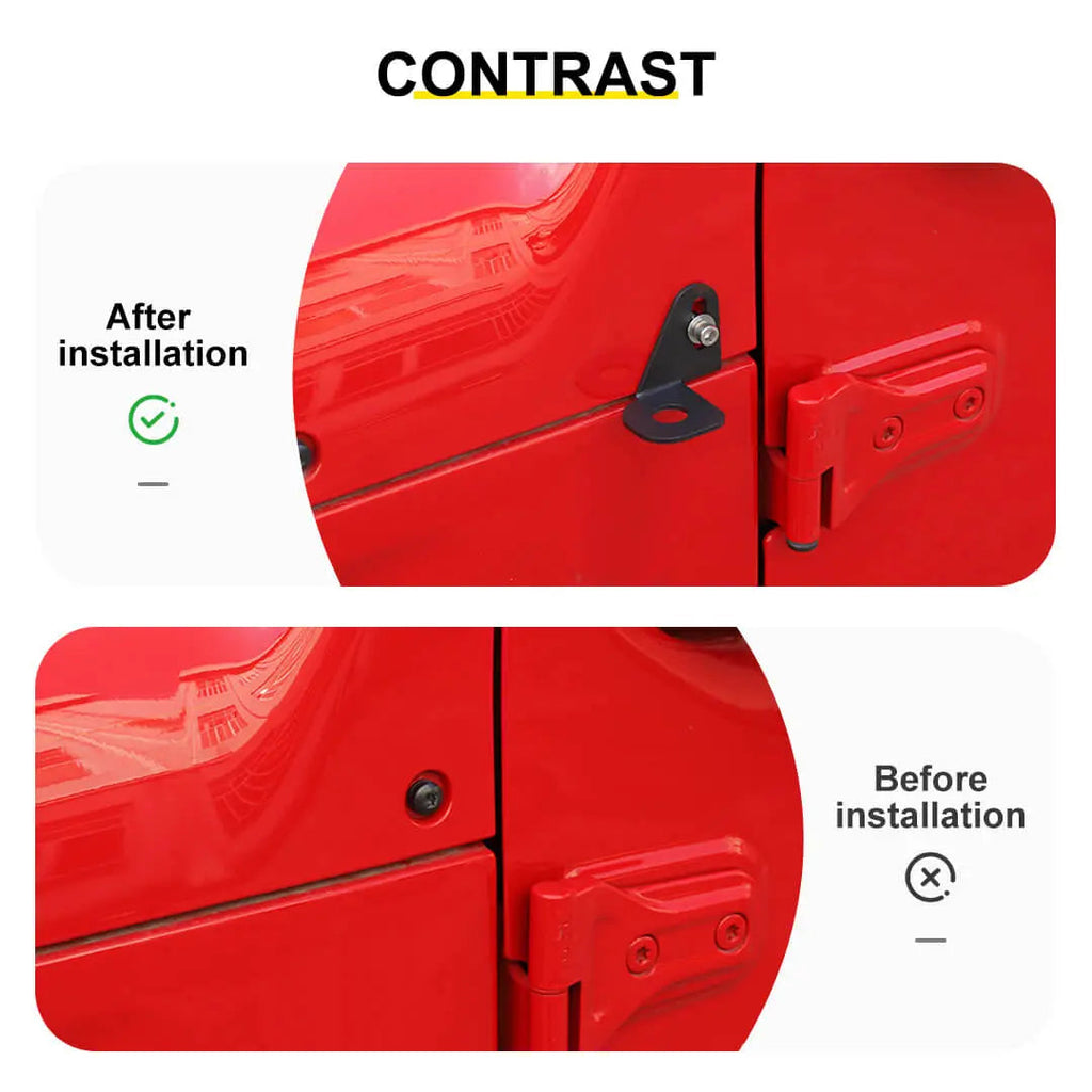 For 2014+ Jeep Wrangler JK JL Side A-pillar Corner Antenna Mounting Bracket Accessories