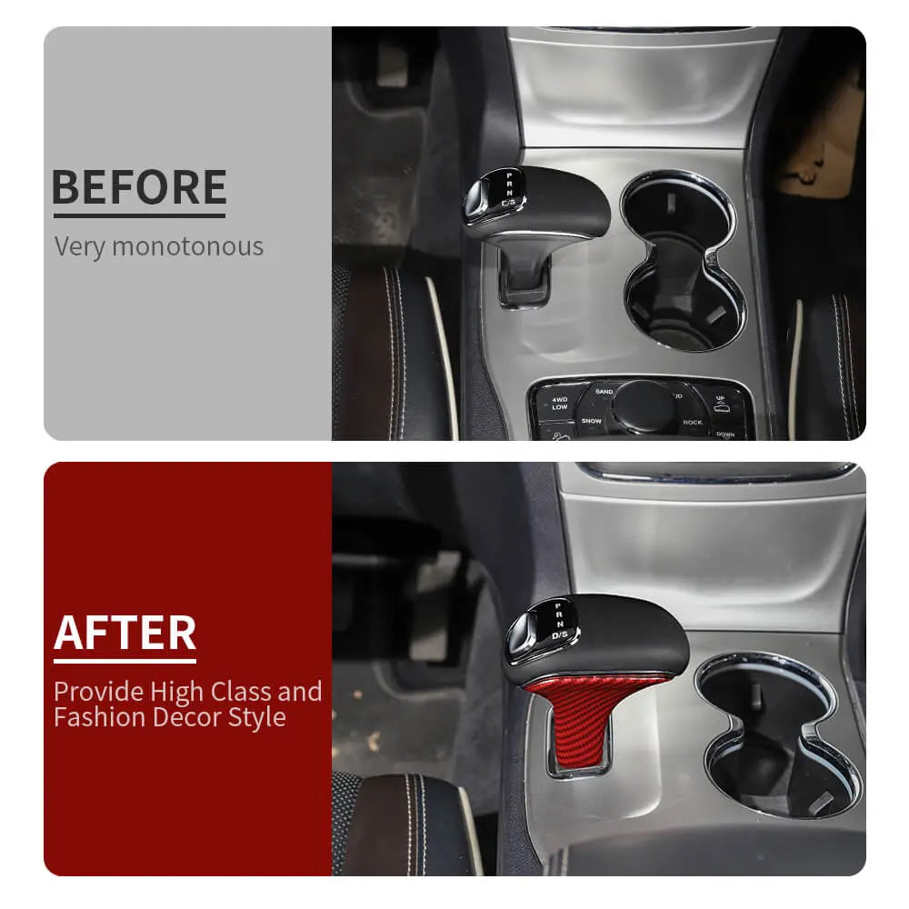 For 2014–2015 Jeep Grand Cherokee WK2 – Gear Shift Knob Head Cover Trim Decoration