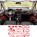 For 2015-2017 Jeep Renegade 31pcs Full Set Interior Decoration Trim Kit Cover