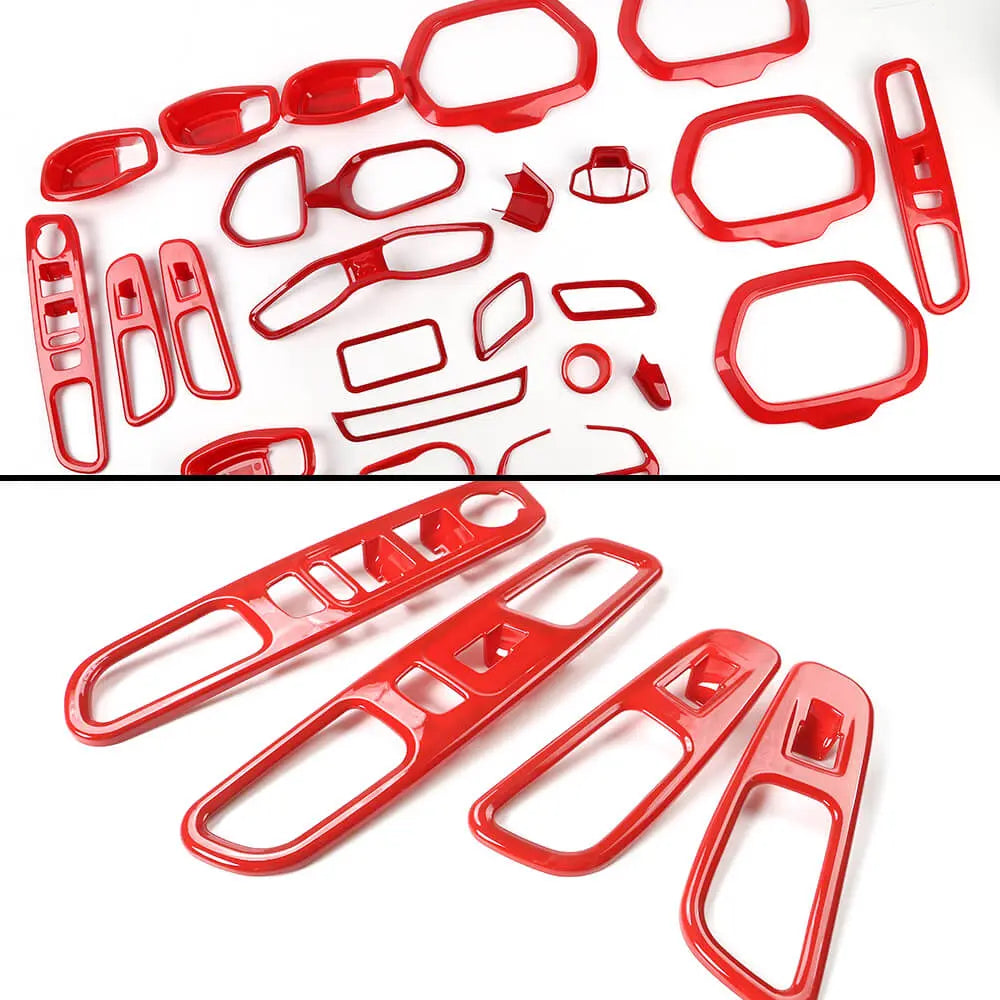 For 2015-2017 Jeep Renegade 31pcs Full Set Interior Decoration Trim Kit Cover